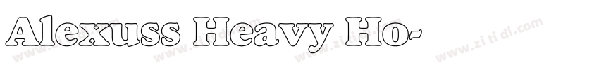 Alexuss Heavy Ho字体转换